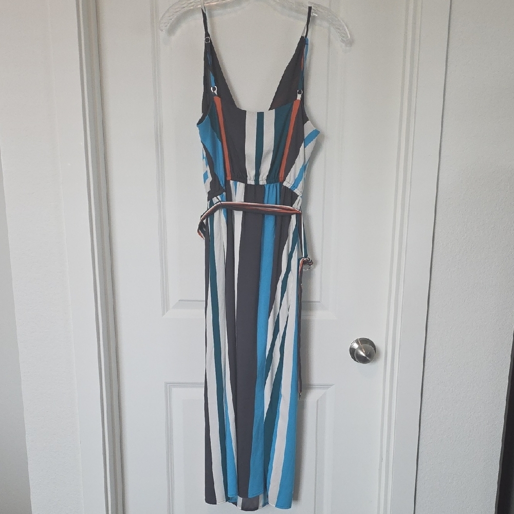 LOFT Multi-colored Striped Dress - Picture 3 of 7